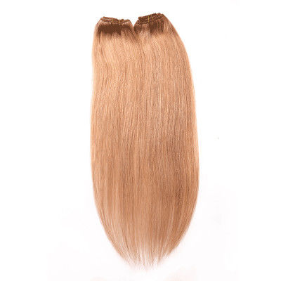 China Clip del cabello humano de Remy del indio del 1B del color de Brown en extensiones ningún pelo sintético proveedor
