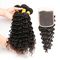 Extensiones brasileñas del pelo de la Virgen negra natural, 4 paquetes de pelo brasileño proveedor