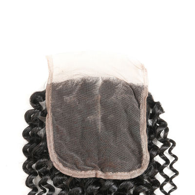 China Limpie el cierre 4 * 4, pelucas de cordón humanas del cordón del cabello humano de la trama con el pelo del bebé proveedor