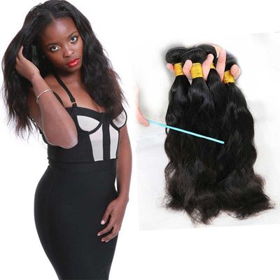 China 100 extensiones naturales sin procesar del cabello humano de la onda naturales no mirando ningún enredo proveedor