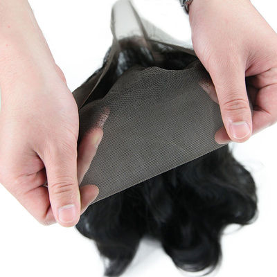 Pelo crudo de la Virgen de la pulgada 100 frontales lisos de la onda 22 del cuerpo del cordón 9A 360 ningún enredo proveedor