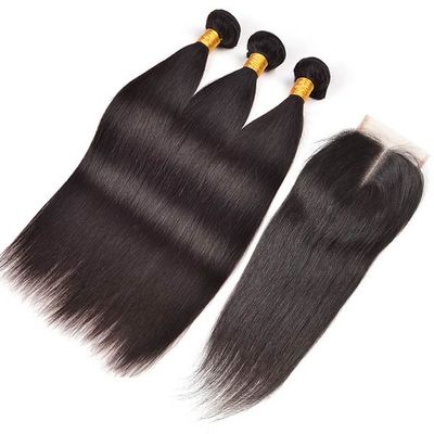 Paquetes indios sin procesar del cabello humano/ninguna armadura india de vertimiento del pelo de la Virgen ondulada proveedor