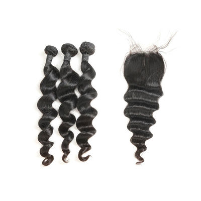 El cabello humano indio de Heathly lía la onda floja, armadura del cabello humano de 100 indios proveedor