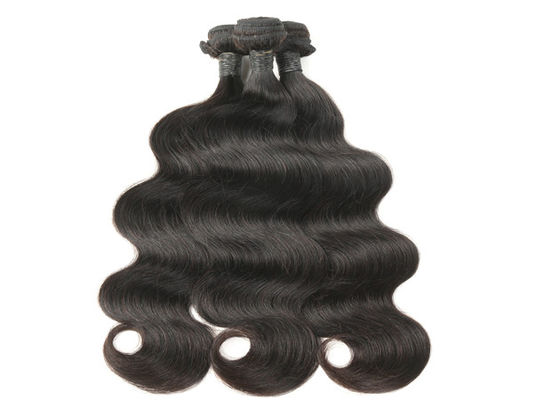 grado 7a 10-24 pulgadas del cuerpo negro de pelo corto natural brasileño de la onda proveedor