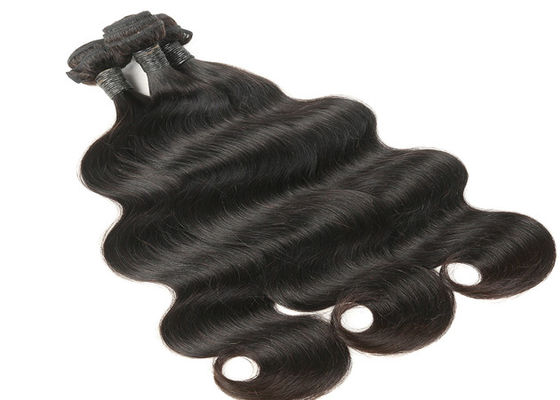 grado 7a 10-24 pulgadas del cuerpo negro de pelo corto natural brasileño de la onda proveedor